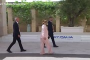 G7, Meloni accoglie i leader a Borgo Egnazia