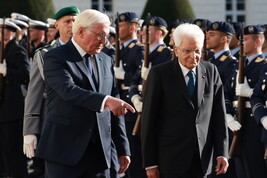 Italian President Sergio Mattarella visits Berlin