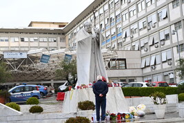 L'esterno dell'ospedale Gemelli