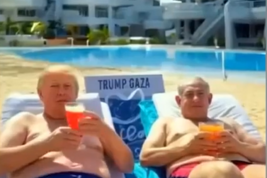 Trum posta video 'Trump Gaza', grattacieli e danzatrici (fermoimmagine)