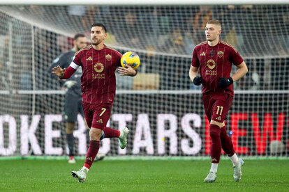 Lorenzo Pellegrini e Artem Dovbyk