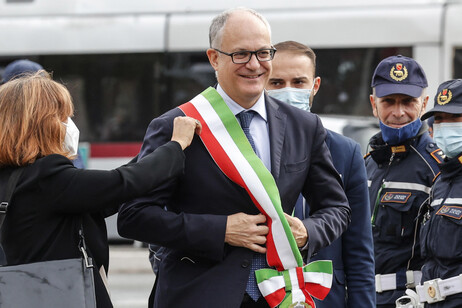 Il sindaco di Roma Roberto Gualtieri