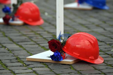 Una manifestazione contro le morti sul lavoro