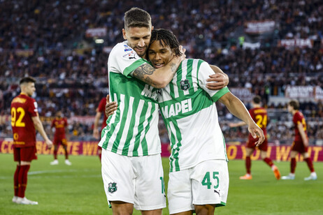 Serie A soccer match between Roma and Sassuolo