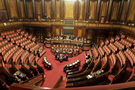 Aula del Senato vuota in una foto di archivio