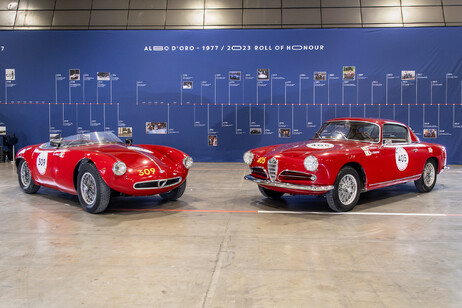 Alfa Romeo alla 1000 Miglia con due esemplari del Museo