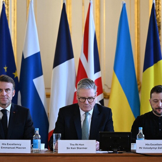 Macron, Starmer e Zelensky