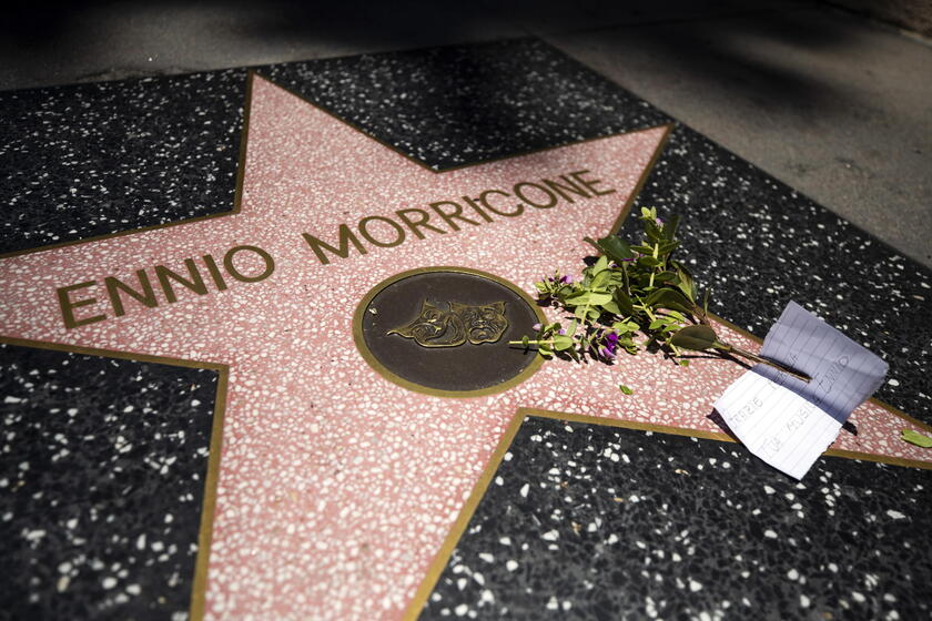 Ennio Morricone's star on the Walk of Fame in Hollywood