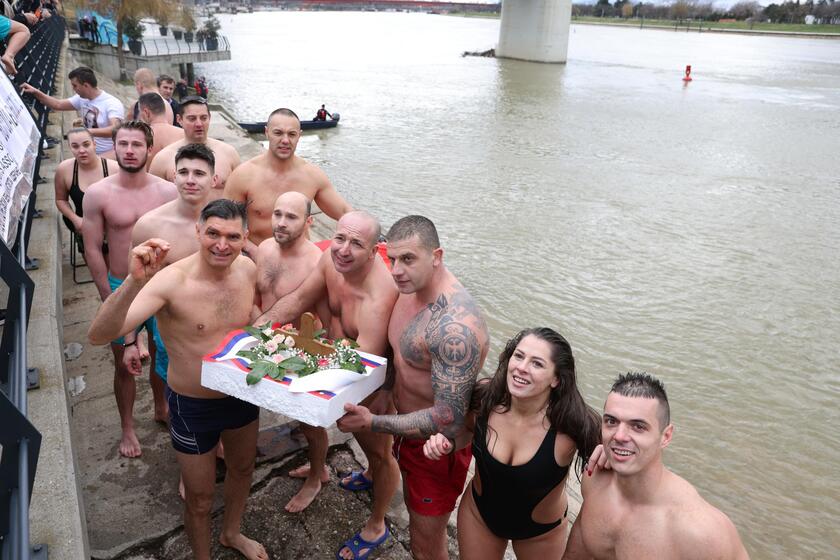 Epiphany swimming in Belgrade © ANSA/EPA