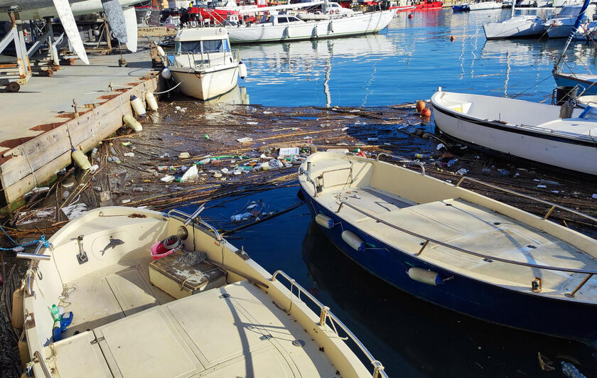 Sos Darsena di Fiumicino, straripa di sporcizia - RIPRODUZIONE RISERVATA