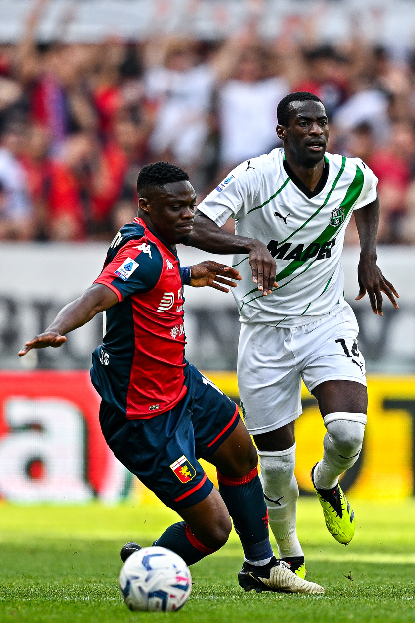 Italy serie A soccer match Genoa-Sassuolo