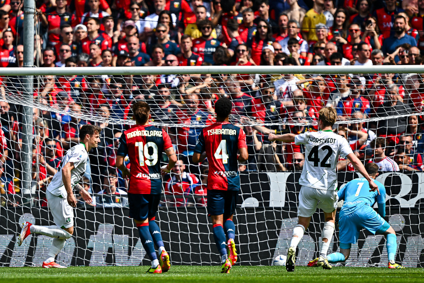 Italy serie A soccer match Genoa-Sassuolo