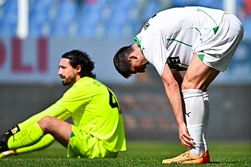 Italy serie A soccer match Genoa-Sassuolo