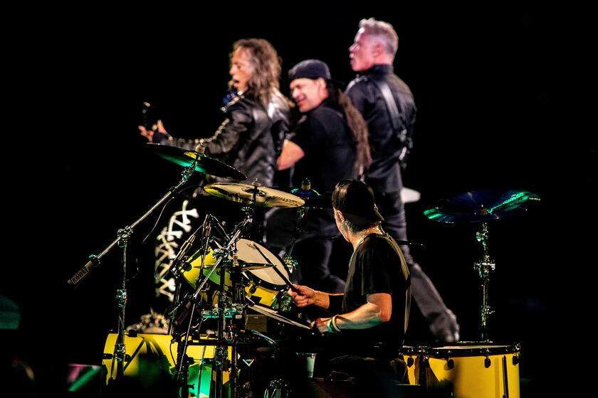US band Metallica in concert in Amsterdam