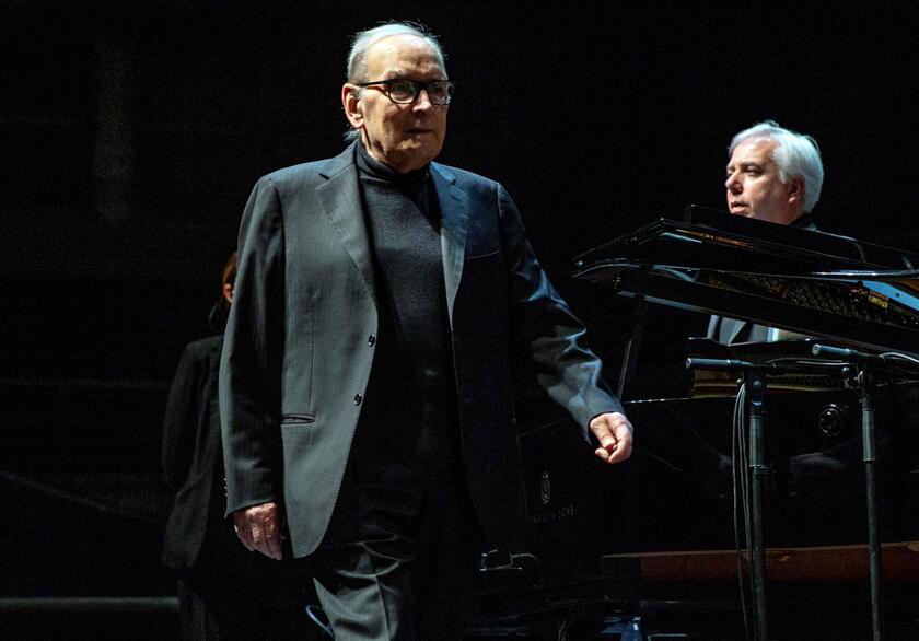 Ennio Morricone conducts concert in Madrid