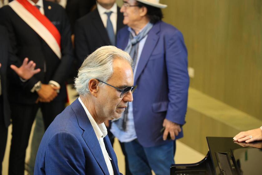 Il maestro Bocelli inaugura l'Hub educativo di Sforzacosta