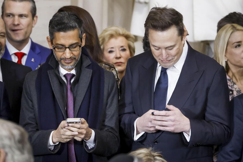 Sundar Pichai e Elon Musk