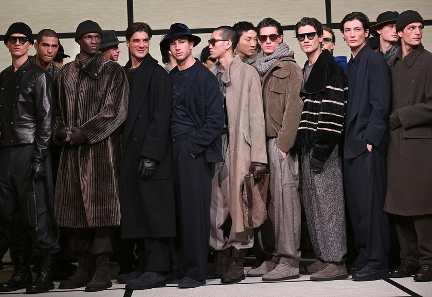 Giorgio Armani unveils Fall/Winter collection at Milan Fashion Week