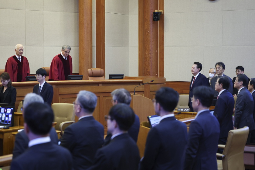 South Korean President Yoon attends impeachment trial hearing