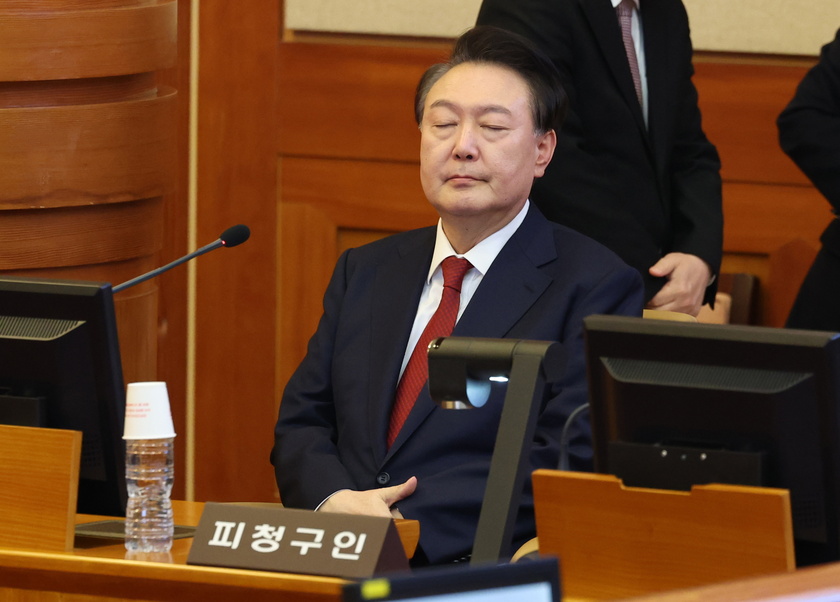 South Korean President Yoon attends impeachment trial hearing