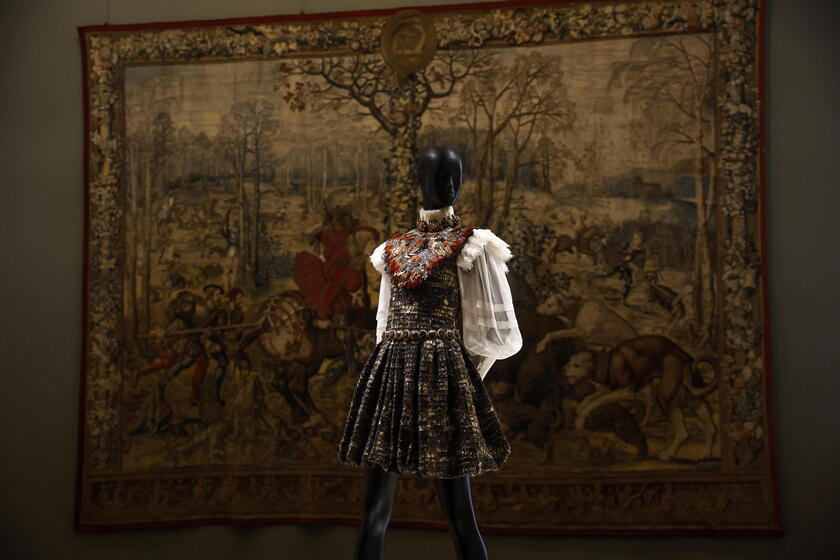 Louvre inaugurates fashion exhibition 'Louvre Couture' in Paris