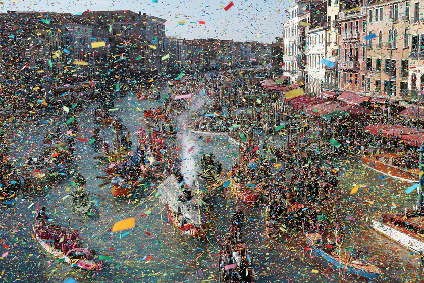 Pantegana sail parade in Venice