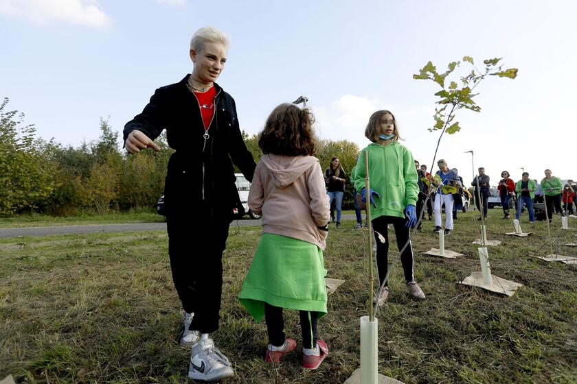 Nasce la foresta di Sorgenia alla presenza di Bebe Vio