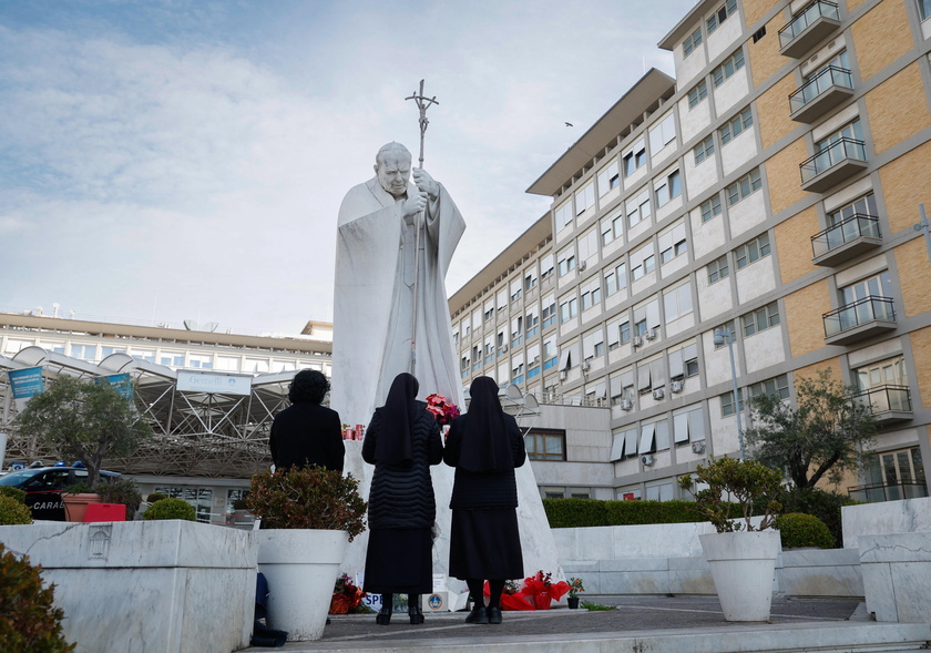 Pope Francis remains hospitalized in Rome