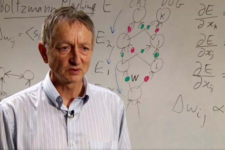 Geoffrey Hinton, in un fermo immagine, 2 maggiO 2023. FACEBOOK CBC News: The National - RIPRODUZIONE RISERVATA