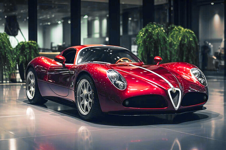 Alfa Dream Car, l 'intelligenza artificiale la immagina così © ANSA/alfaromeo.au