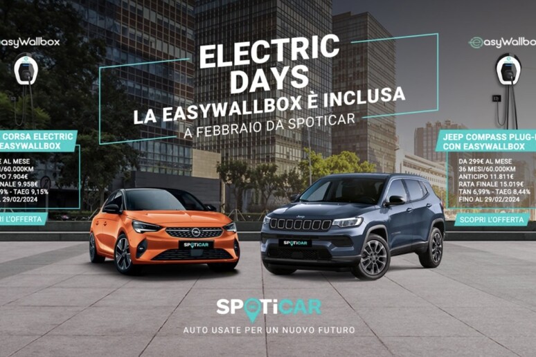 Spoticar Electric Days per l 'usato a basse emissioni -     RIPRODUZIONE RISERVATA