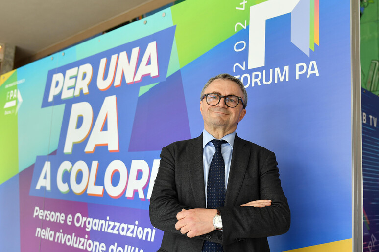 Il Consigliere della Presidenza del Consiglio Luigi Fiorentino in occasione del Forum PA - RIPRODUZIONE RISERVATA