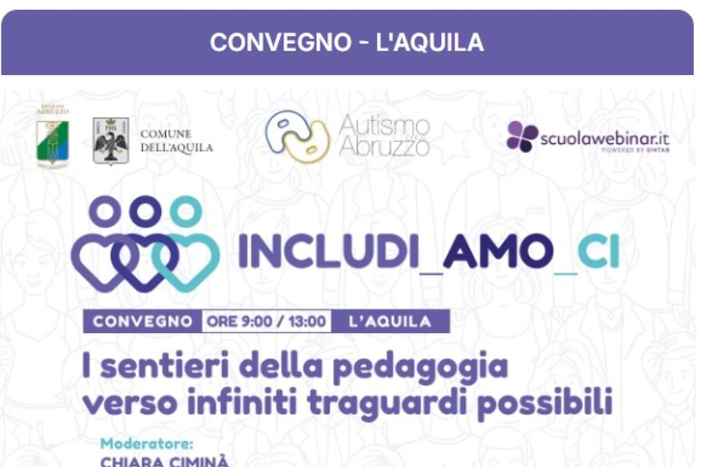 Percorsi per una scuola inclusiva, un corso ad Atri e L 'Aquila - RIPRODUZIONE RISERVATA