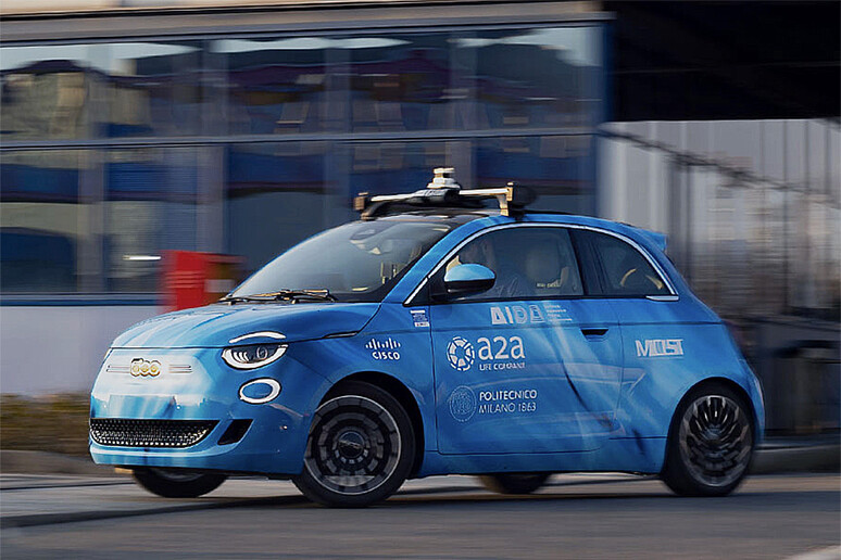 Fiat 500e Progetto AIDA © ANSA/A2a / PoliMi