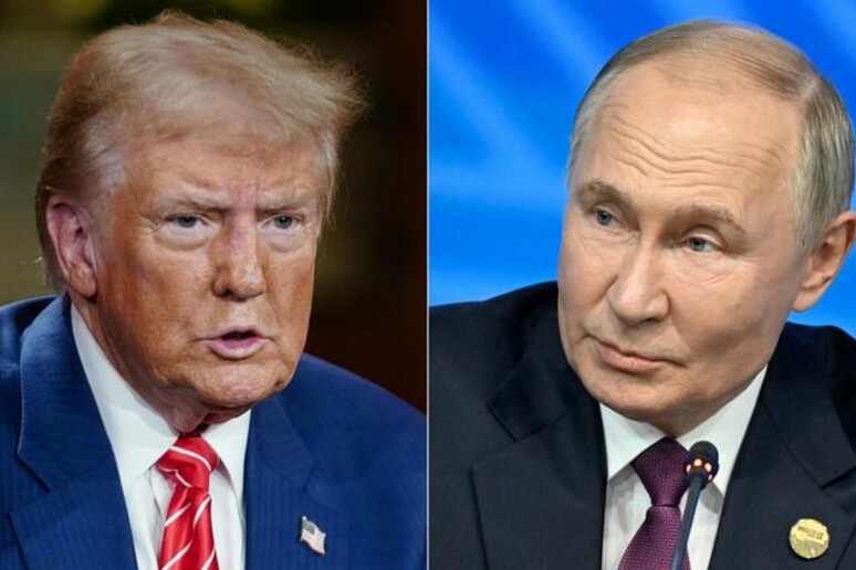 Donald Trump e Vladimir Putin. - RIPRODUZIONE RISERVATA